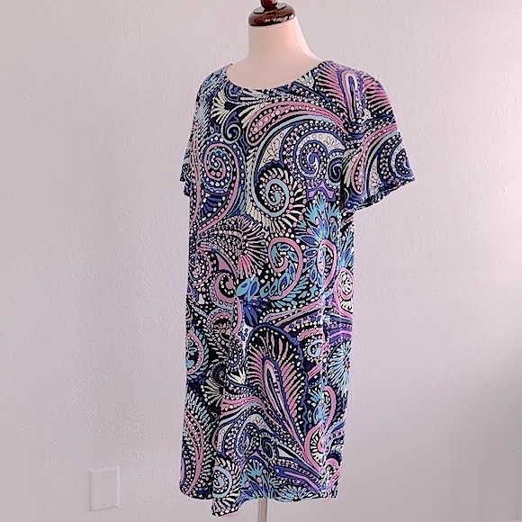 T by Talbots Ladder Back Summer Confetti Dress - Picture 6 of 12